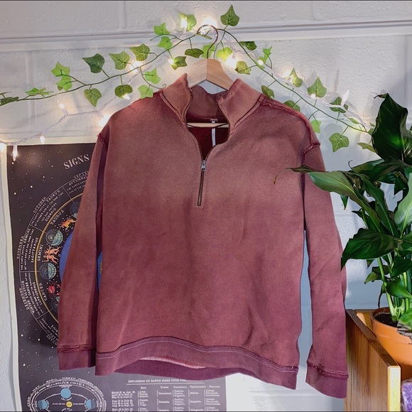 Free People Quarter Zip Size Large - Picture 1 of 3